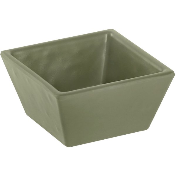 6x VEGA Ciotola monoporzione Fiora; 40 ml, 5.6x5.6x2.8 cm (LxLxH); verde oliva; rettangolare; 6 pz. / Pacco