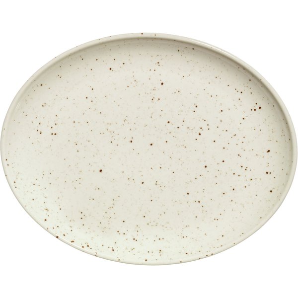 3x VEGA Piatto da portata Alessia; 28x22x2.7 cm (LxLxH); beige; ovale; 3 pz. / Pacco