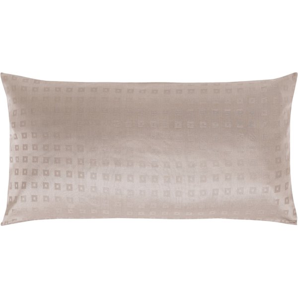 ERWIN M. Taie d'oreiller Cube fermeture zippée; 65x100 cm (Lxl); taupe