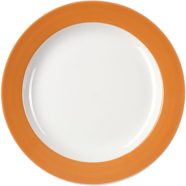 6x PULSIVA Piatto Joy 2.0 piano; 21 cm (Ø); arancione; rotonda; 6 pz. / Pacco