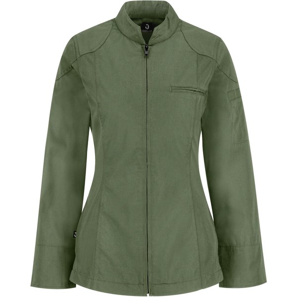 JOBELINE Veste de cuisine femme Racer manches longues; Taille 58; kaki