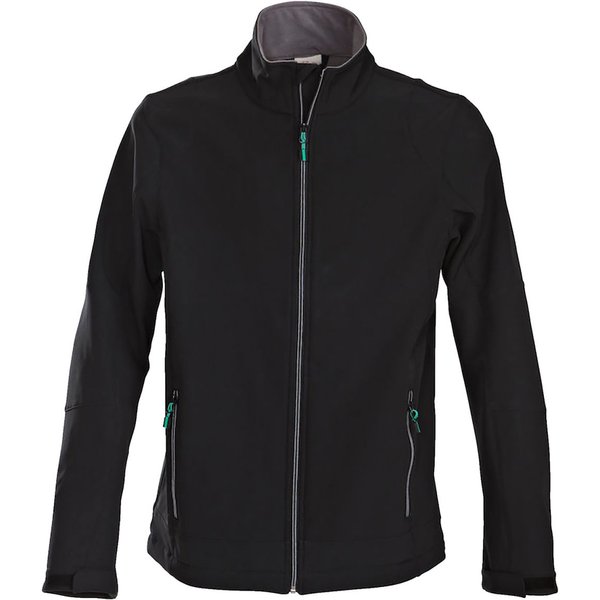 Printer Active Wear Giacca softshell da uomo Mika; Taglia 2XL; nero