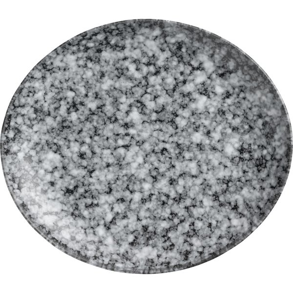 6x VEGA Assiette Mamaro plate, organique; 20x17.5x2.5 cm (LxlxH); noir/blanc; organique; 6 pièce(s) / Lot