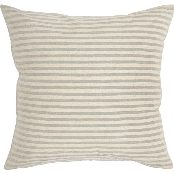 Housse de coussin Eda rayé ERWIN M.; 40x40 cm (lxL); gris clair/beige