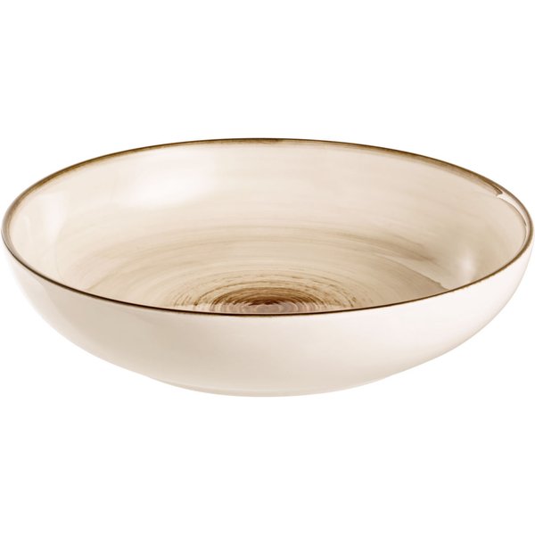 4x VEGA Assiette Limaro creuse; 100 cl, 21x5 cm (ØxH); brun; rond(e); 4 pièce(s) / Lot