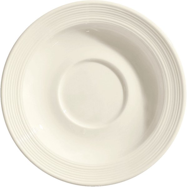 6x VEGA Piattino per tazzina caffè Skyline; 12 cm (Ø); bianco crema; rotonda; 6 pz. / Pacco
