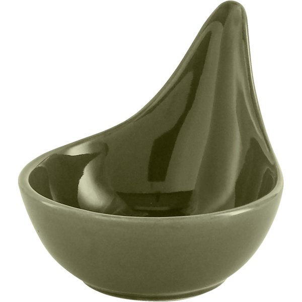 12x VEGA Mini ciotolina Goccia; 60 ml, 8.8x6.8x6.3 cm (LxLxH); verde oliva; 12 pz. / Pacco