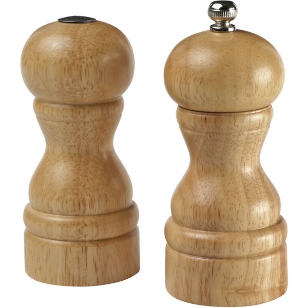 PULSIVA Set salière/moulin à poivre Mezza; 5.5x13 cm (ØxH); naturel
