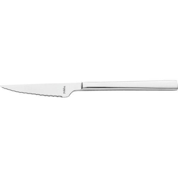 12x PULSIVA Couteau à steak/pizza Taranto; 21.5 cm (L); argenté, Poignée argenté; 12 pièce(s) / Lot
