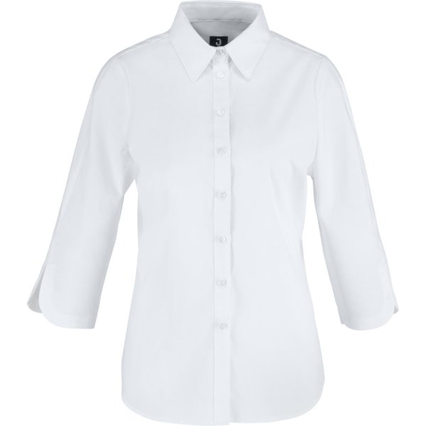 JOBELINE Chemisier femme Porter manches 3/4; Taille 36; blanc