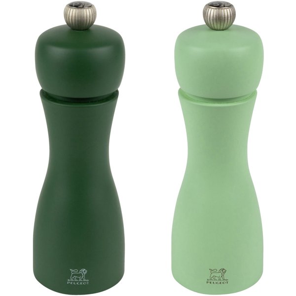 Peugeot Set de moulins Tahiti; 15 cm (H); vert menthe/vert olive