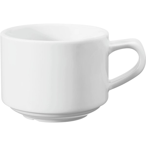 6x VEGA Tazza cappuccino Base; 200 ml, 8x6 cm (ØxH); bianco; rotonda; 6 pz. / Pacco