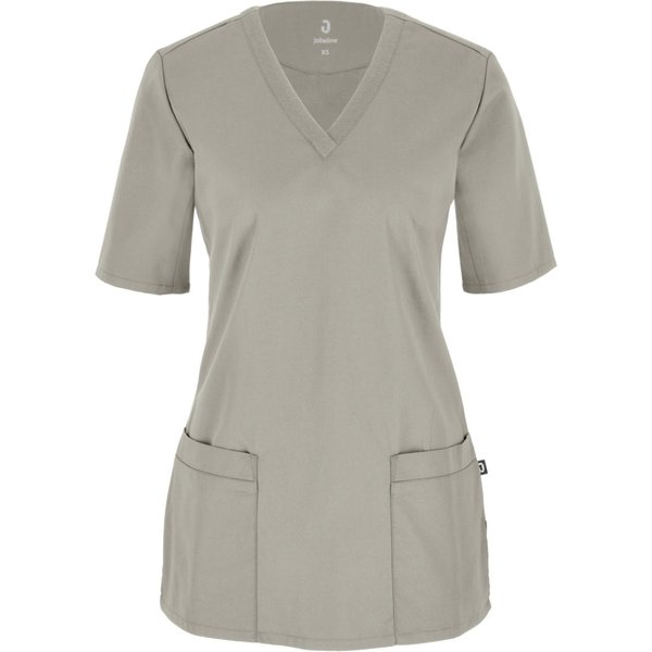 JOBELINE Camice sanitario donna Calva maniche corte; Taglia XS; grigio pietra