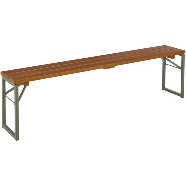 VEGA Banc d'extérieur Expose; 180x30x48 cm (lxPxH); Assise noyer, Structure anthracite