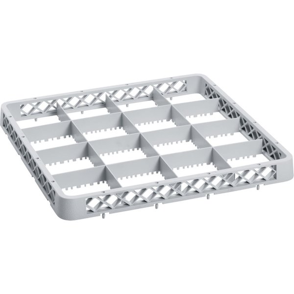 PULSIVA Extension pour casier de lavage 16 compartiments; 50x50x4.5 cm (lxPxH); gris