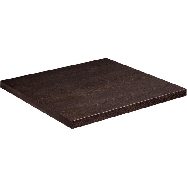 VEGA Piano per tavolo Sumba quadrato; 80x80 cm (LxL); frassino tinto noce; quadrata