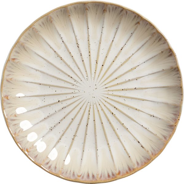 4x VEGA Assiette Flora plate; 20.5x2.7 cm (ØxH); rose/beige; rond(e); 4 pièce(s) / Lot