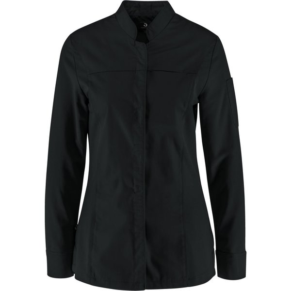 JOBELINE Veste de cuisine femme Phoenix manches longues; Taille 50; noir