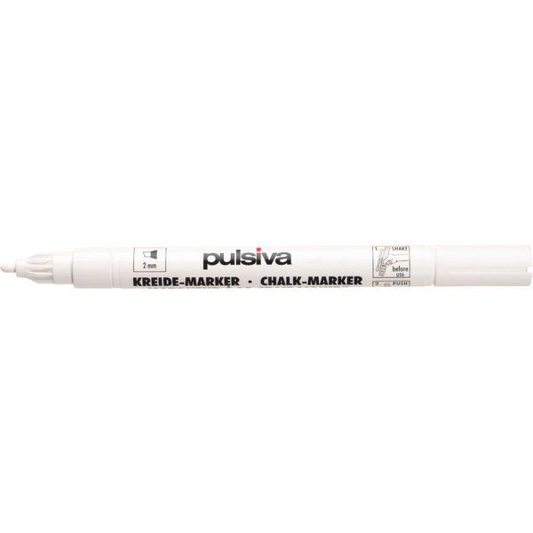3x PULSIVA Pennarello a gesso liquido Copil; lunghezza carattere 2 mm; bianco; 3 pz. / Pacco