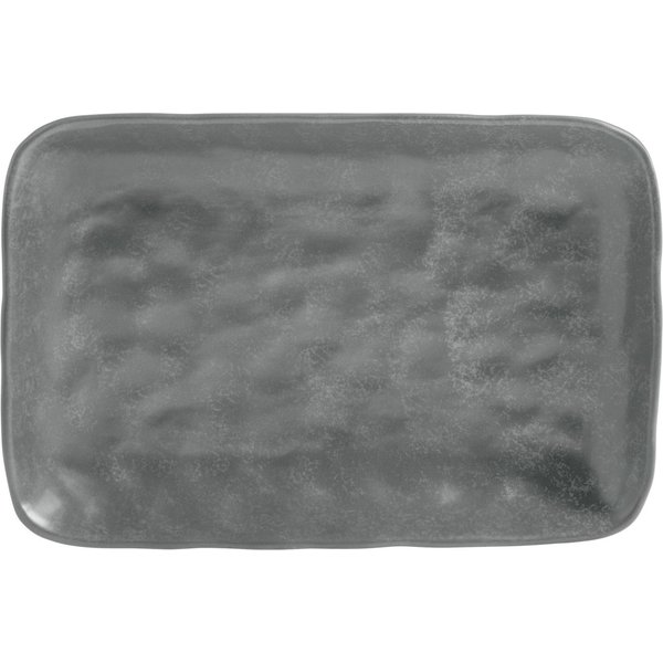 3x VEGA Assiette/plat Arona rectangulaire; 27x18x4 cm (LxlxH); anthracite; rectangulaire; 3 pièce(s) / Lot