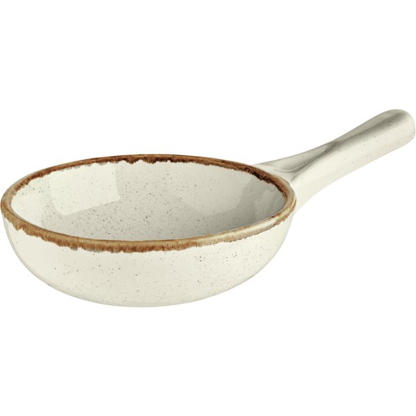 2x VEGA Padella di servizio Sidina; 350 ml, 14x5 cm (ØxH); beige; rotonda; 2 pz. / Pacco