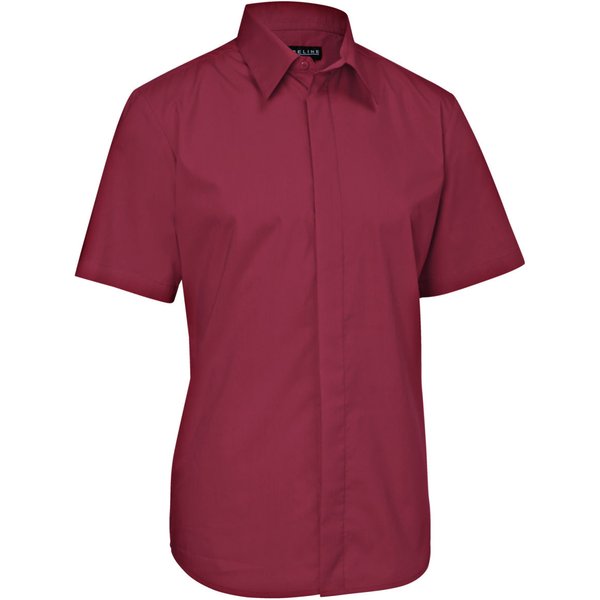 JOBELINE Chemise homme Fabrice manches courtes; Taille 43/44; bordeaux