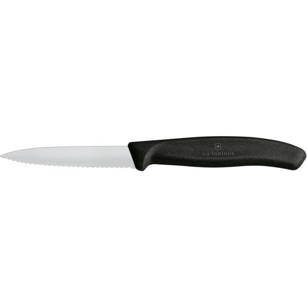 Couteau à légumes Swiss Classic lame crantée Victorinox; Longueur de lame 8 cm, 18.9 cm (L); argenté/noir