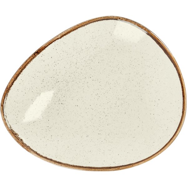 6x VEGA Piatto Sidina piano, forma organica; 21x17.7 cm (LxL); beige; organica; 6 pz. / Pacco