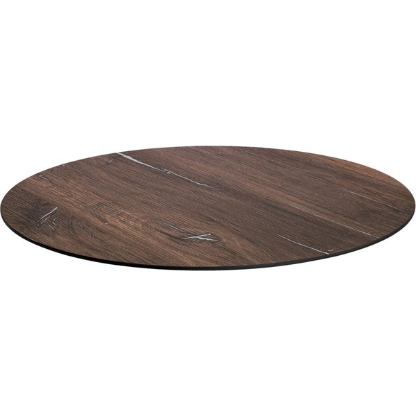 Piano per tavolo da esterno in HPL Lift rotondo VEGA; 60 cm (Ø); marrone scuro; rotonda