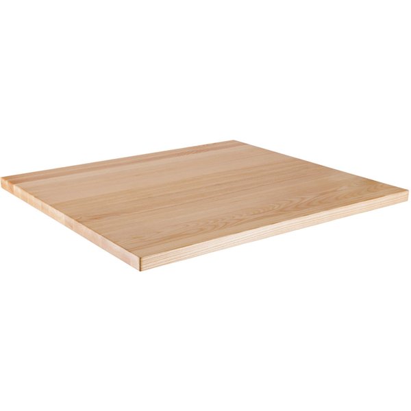 VEGA Piano per tavolo Kentucky rettangolare; 80x60x3 cm (LxLxH); frassino/naturale; rettangolare