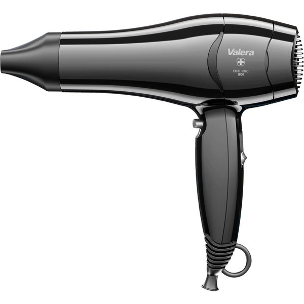 Asciugacapelli per hotel professionale ultra-leggero Excel 1800 TF Valera; 8.8x24x26 cm (LxHxP); nero