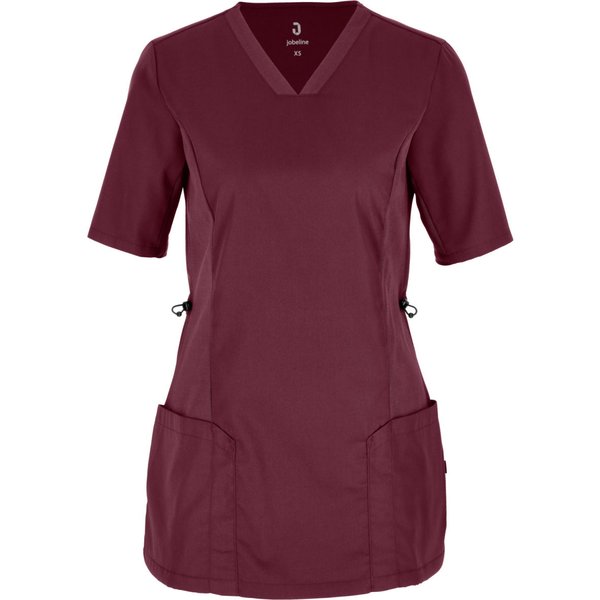 JOBELINE Camice sanitario donna Ally; Taglia L; rosso scuro