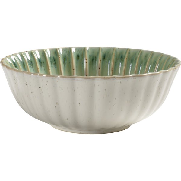 2x VEGA Saladier Flora; 1.8 l, 23.2x8.6 cm (ØxH); vert/beige; rond(e); 2 pièce(s) / Lot