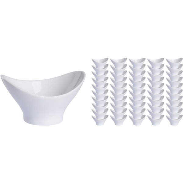 50x PULSIVA Mini coupelle Vis 50 pièces; 7 cl, 10.1x8x5.8 cm (LxlxH); blanc; 50 pièce(s) / Lot