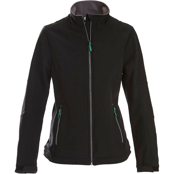 Giacca softshell da donna Mika Printer Active Wear; Taglia 2XL; nero