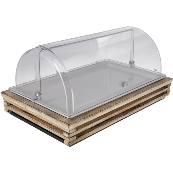 VEGA Set fraîcheur Natchez bas, GN 1/1, mélamine blanche; GN 1/1, 57.5x37x27.7 cm (LxlxH); blanc vintage/transparent/blanc; rectangulaire