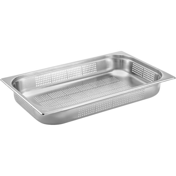 PULSIVA Bac Gastro GN 1/1 Basic perforé; GN 1/1, 9 l, 53x32.5x6.5 cm (LxlxP); argenté