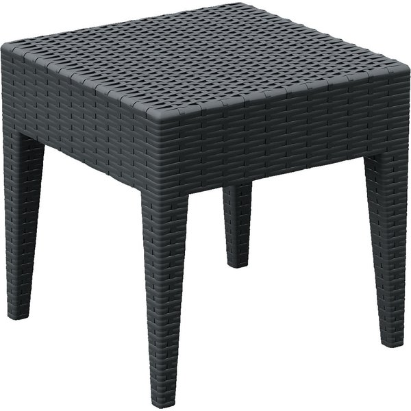 Tavolo lounge Oasi Siesta; 45x45x45 cm (LxLxH); antracite; rettangolare