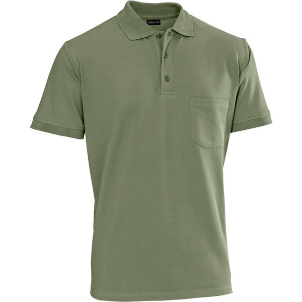 JOBELINE Polo da uomo Gary maniche corte; Taglia XL; verde oliva
