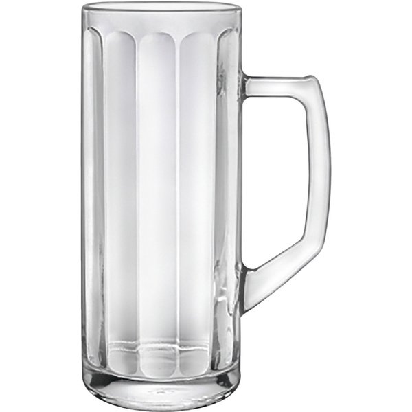 6x Borgonovo Chope à bière Reno Ottica jaugé; 33 cl, 6.7x16 cm (ØxH); transparent; 0.25 l trait de remplissage, 6 pièce(s) / Lot