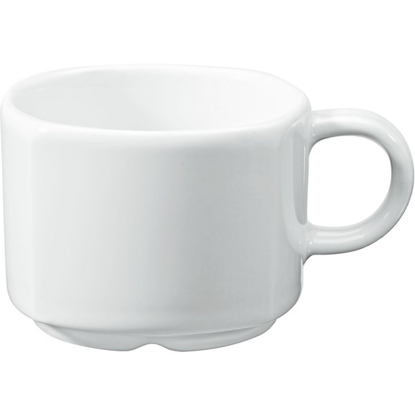6x VEGA Tazzina caffè Melbourne; 100 ml, 6.2x4.7 cm (ØxH); bianco; rotonda; 6 pz. / Pacco