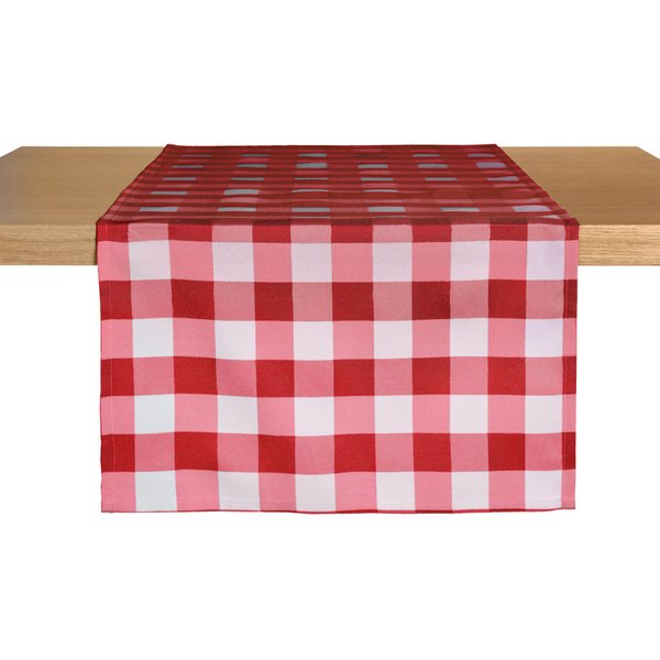 2x ERWIN M. Runner tavola Countryline; 40x130 cm (LxL); rosso; rettangolare; 2 pz. / Pacco