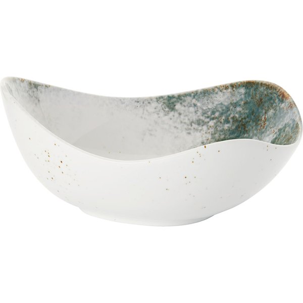 4x VEGA Ciotola Purior; 800 ml, 21x19x9.2 cm (LxLxH); bianco/petrolio; ovale; 4 pz. / Pacco