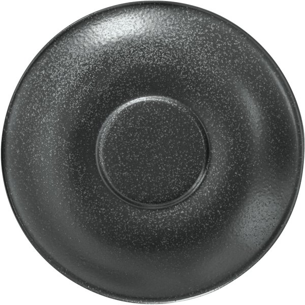 6x VEGA Sous-tasse café expresso Masca; 12x2.5 cm (ØxH); noir; rond(e); 6 pièce(s) / Lot