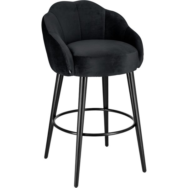 Chaise de bar Malea VEGA; 57x53x99 cm (lxPxH); noir