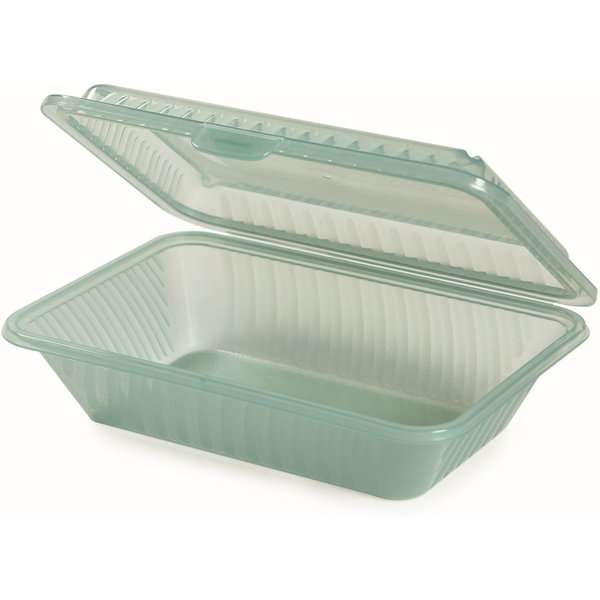 12x Contacto Boîte réutilisable Eco-Takeout 1 compartiment; 23.5x17x7 cm (LxlxH); vert; rectangulaire; 12 pièce(s) / Lot