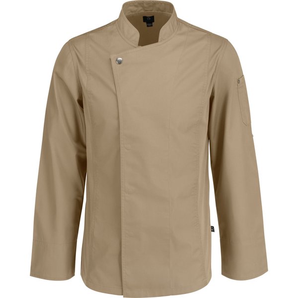 JOBELINE Veste de cuisine homme Carter manches longues; Taille 62; sable