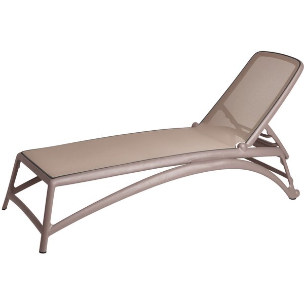 Chaise longue Atlantico Nardi; 204x70x35 cm (LxlxH); taupe