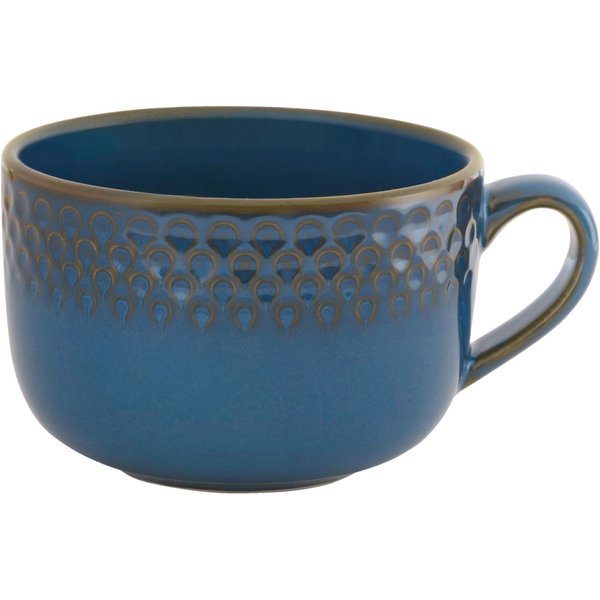 4x VEGA Tasse à petit-déjeuner Aranda; 35 cl, 10x7 cm (ØxH); bleu; 4 pièce(s) / Lot