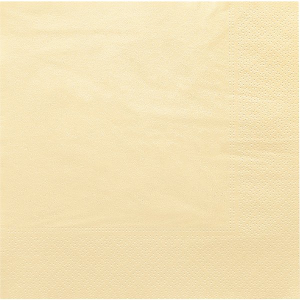 Serviette de table en ouate 2 plis GARCIA DE POU; 39x39 cm (lxL); ivoire; 100 pièce(s) / Lot
